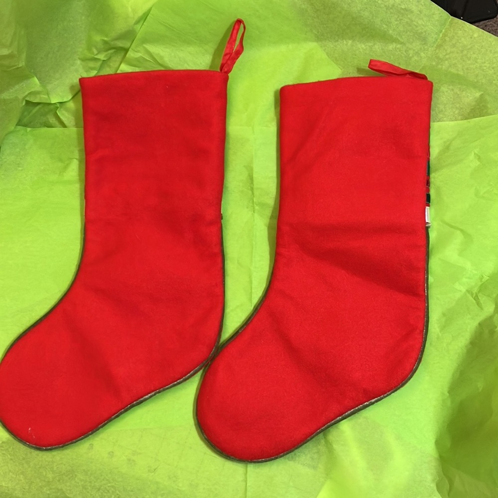 Christmas Stockings  -  set of 2 - Picture 3 of 4